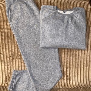 Plain grey matching set